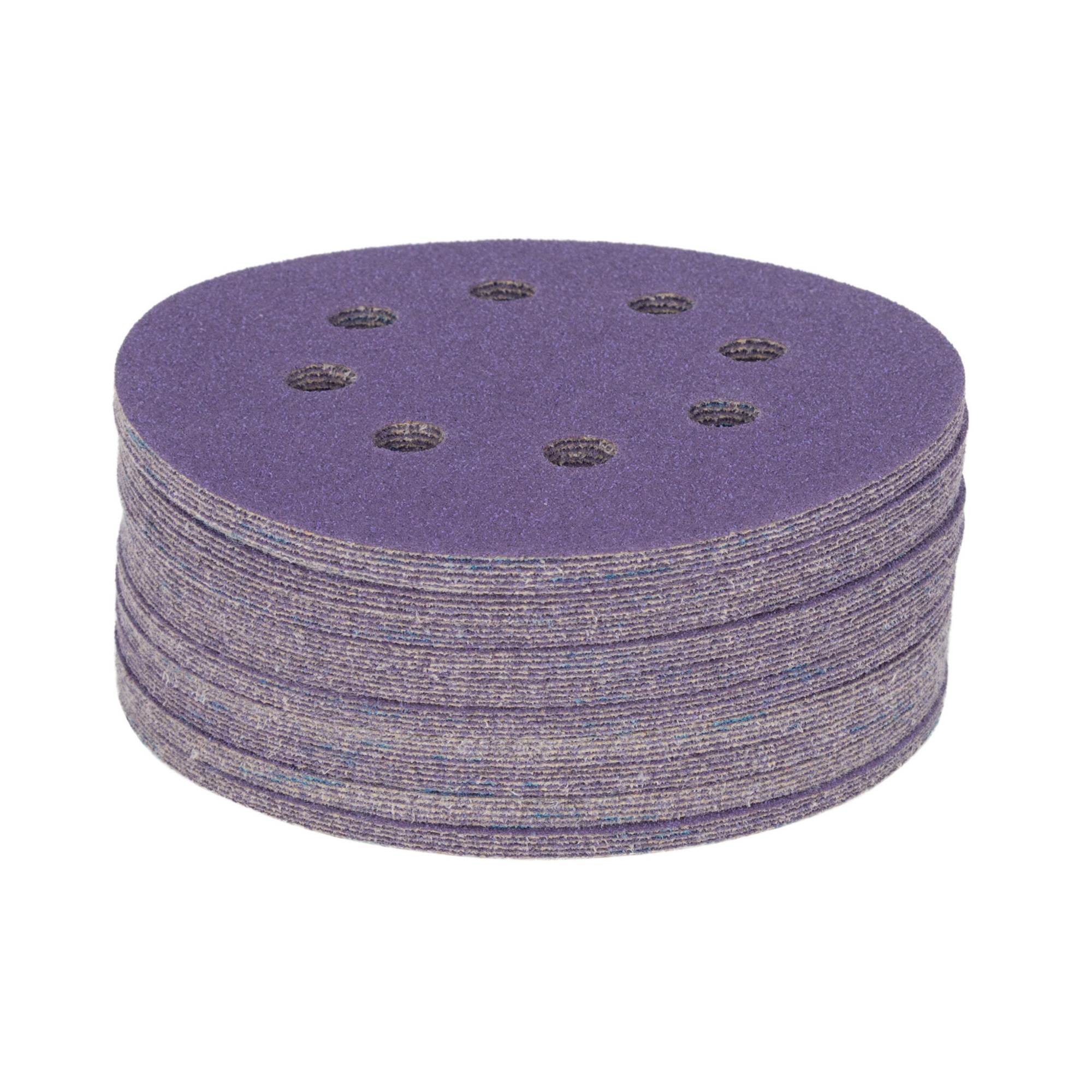Spyder 5in. x 8-Hole 80 Grit Ceramic Sanding Discs with Stearate — 50-Pack, Model# 500047